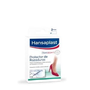 Protector de Rozaduras Hansaplast Parche protector trasparente. Alivia inmediatamente el dolor causado por la presión y la fricción.